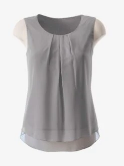 Top Femme évasé Avec Encolure Ronde Plissée 7 Top Femme évasé Avec Encolure Ronde Plissée -Womens Clothing Soldes Boutique 001.00BB205035 A05.001