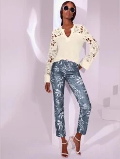 Jean Forme Courte Tendance -Womens Clothing Soldes Boutique 001.00F0130047 003.043 1