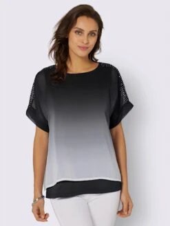 Chemisier Joli Dégradé De Couleurs -Womens Clothing Soldes Boutique 001.00F0156443 B03.001