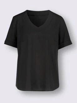 Chemisier à Manches Courtes Col V -Womens Clothing Soldes Boutique 001.00ZUK05546 B10.001