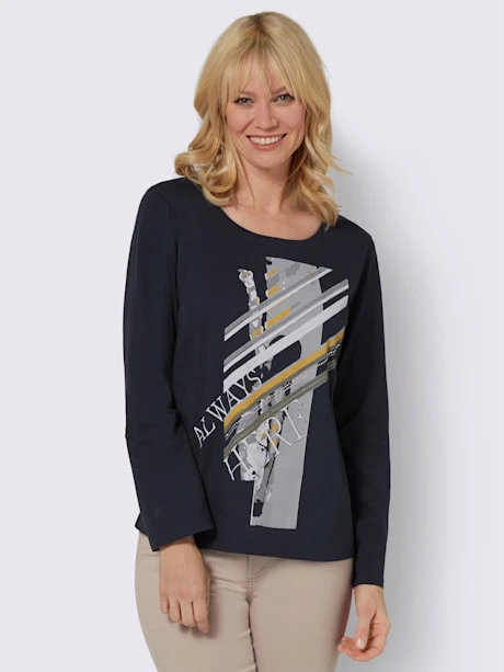 T-shirt à Manches Longues Pur Coton 2 T-shirt à Manches Longues Pur Coton – Image 2