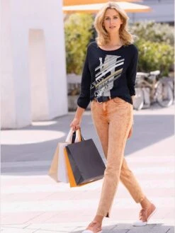 T-shirt à Manches Longues Pur Coton