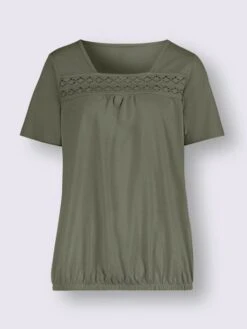 T-shirt à Manches Courtes Encolure Carrée -Womens Clothing Soldes Boutique 002.00ZUK05546 B35.001