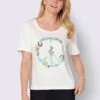 T-shirt 50% Coton Et 50% Modal -Womens Clothing Soldes Boutique 003.00F0257447 B24.001