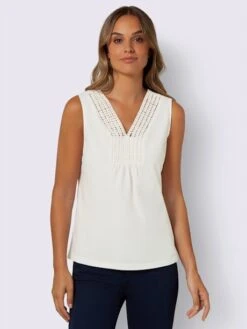 Débardeur Superbe Empiècement En Dentelle