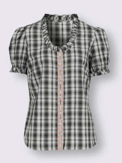 Chemisier Country Volants à L'encolure -Womens Clothing Soldes Boutique 005.00ZUK03346 B06.001