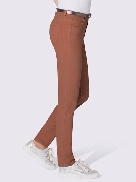 Jean Femme Coupe Skinny 4 Poches Taille Haute 2 Jean Femme Coupe Skinny 4 Poches Taille Haute – Image 2