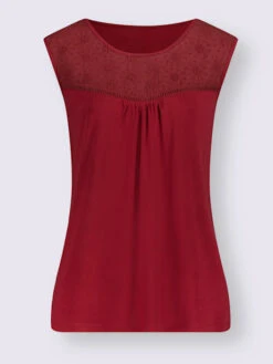 Débardeur Superbe Broderie De Madère -Womens Clothing Soldes Boutique 008.00F0257445 B14.001