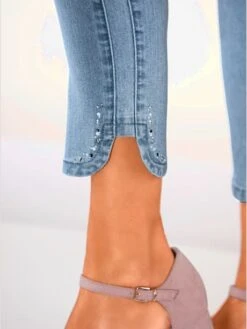 Jean 7/8 Qualité Coton -Womens Clothing Soldes Boutique 009.00F0257445 006.101