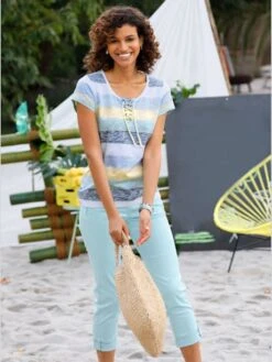 T-shirt à Rayures Pur Coton