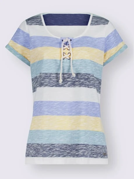 T-shirt à Rayures Pur Coton 4 T-shirt à Rayures Pur Coton – Image 4