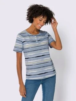 T-shirt à Manches Courtes Patte De Boutonnage Courte 5 T-shirt à Manches Courtes Patte De Boutonnage Courte -Womens Clothing Soldes Boutique 012.00ZUK05547 B22.001