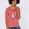 T-shirt à Manches 3/4 Motif Marin -Womens Clothing Soldes Boutique 015.00ZUK03345 B06.001