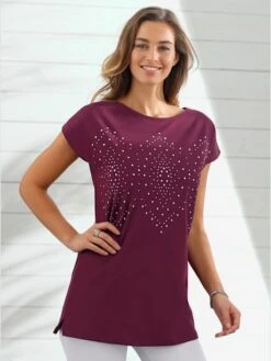 T-shirt Imprimé Coupe En A Affinante