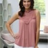 Débardeur En Dentelle Affinant -Womens Clothing Soldes Boutique 017.00F0156445 005.003