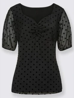 Chemisier Manches Bouffantes Discrètes 7 Chemisier Manches Bouffantes Discrètes -Womens Clothing Soldes Boutique 018.00F0130044 B10.002