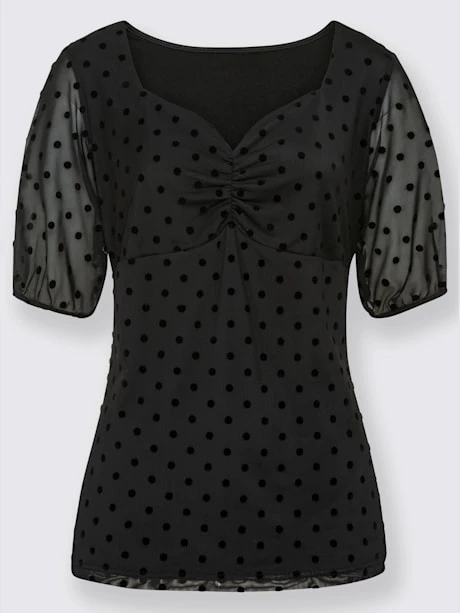 Chemisier Manches Bouffantes Discrètes 4 Chemisier Manches Bouffantes Discrètes – Image 4