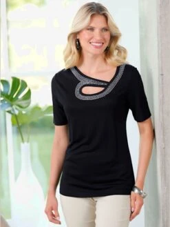 T-shirt à Manches Courtes 100% Viscose