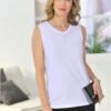 Débardeur Petites Pierres Fantaisie -Womens Clothing Soldes Boutique 021.00ZUK03346 001.017