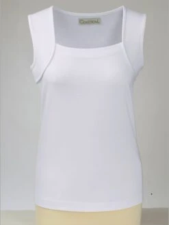 Débardeur Estival Col Carré Et Bretelles épaisses