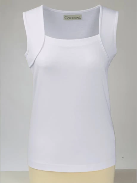 Débardeur Estival Col Carré Et Bretelles épaisses 1 Débardeur Estival Col Carré Et Bretelles épaisses