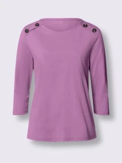 T-shirt à Manches 3/4 Couture D'épaule Avancée 7 T-shirt à Manches 3/4 Couture D'épaule Avancée -Womens Clothing Soldes Boutique 023.00ZUK05547 B01.001