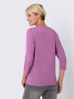 T-shirt à Manches 3/4 Couture D'épaule Avancée 6 T-shirt à Manches 3/4 Couture D'épaule Avancée -Womens Clothing Soldes Boutique 023.00ZUK05547 B02.001