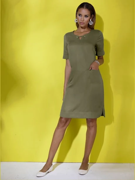 Robe Fourreau Mélange De Lyocell Et De Viscose De Qualité 1 Robe Fourreau Mélange De Lyocell Et De Viscose De Qualité