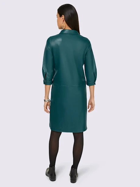 Robe En Synthétique Imitation Cuir Souple 3 Robe En Synthétique Imitation Cuir Souple – Image 3