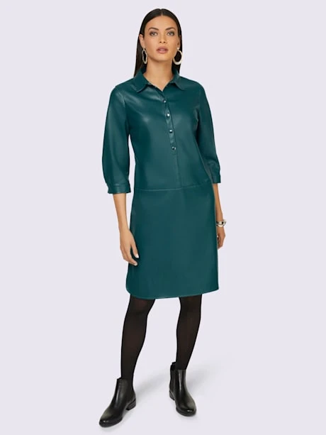 Robe En Synthétique Imitation Cuir Souple 2 Robe En Synthétique Imitation Cuir Souple – Image 2