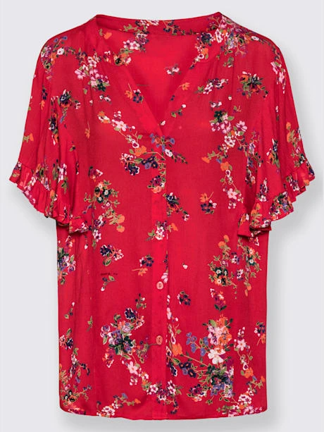 Chemisier Froissé Manches Chauve-souris Seyantes 4 Chemisier Froissé Manches Chauve-souris Seyantes – Image 4