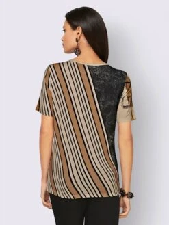 T-shirt à Manches Courtes Viscose Douce Et Fluide -Womens Clothing Soldes Boutique 035.00F0130045 B08.001