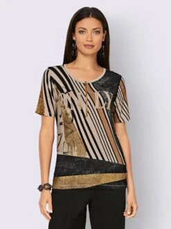 T-shirt à Manches Courtes Viscose Douce Et Fluide -Womens Clothing Soldes Boutique 035.00F0130045 B09.001