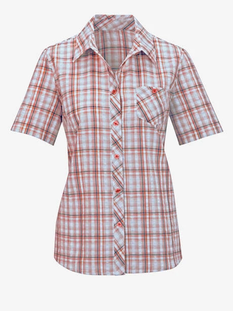 Chemisier En Coton Qualité Seersucker 4 Chemisier En Coton Qualité Seersucker – Image 4