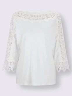 T-shirt En Dentelle Qualité Viscose Douce -Womens Clothing Soldes Boutique 054.00PRO30045 B23.001