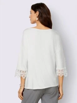 T-shirt En Dentelle Qualité Viscose Douce -Womens Clothing Soldes Boutique 054.00PRO30045 B24.001