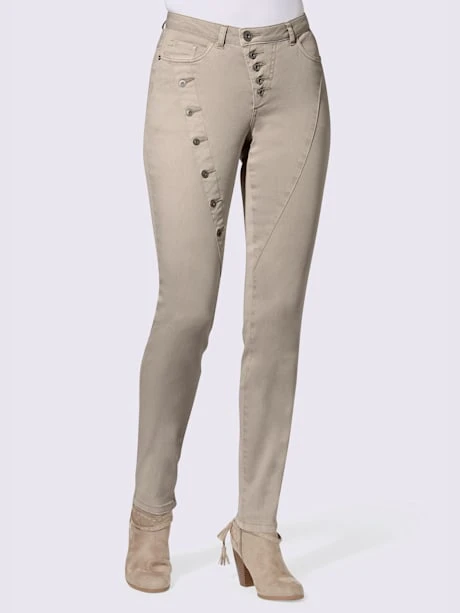 Jean Coutures Décoratives Diagonales Coupe Slim Délavé 1 Jean Coutures Décoratives Diagonales Coupe Slim Délavé