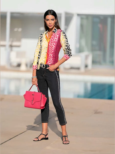 Jean Rayures Brillantes Sur Les Coutures Latérales 4 Jean Rayures Brillantes Sur Les Coutures Latérales – Image 4