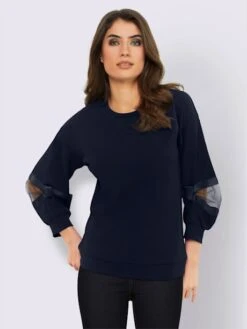 T-shirt Empiècements Maille Décoratifs -Womens Clothing Soldes Boutique 102.00ZUK66546 B09.002