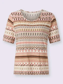 T-shirt à Manches Courtes 95% Viscose 7 T-shirt à Manches Courtes 95% Viscose -Womens Clothing Soldes Boutique 103.00BA155247 B22.001