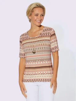 T-shirt à Manches Courtes 95% Viscose 5 T-shirt à Manches Courtes 95% Viscose -Womens Clothing Soldes Boutique 103.00BA155247 B24.001