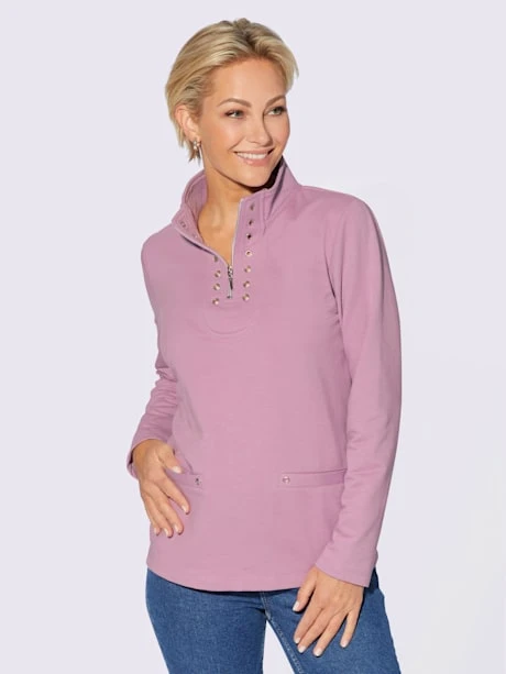 T-shirt à Manches Longues œillets Décoratifs 1 T-shirt à Manches Longues œillets Décoratifs