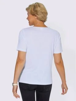 T-shirt à Encolure Ronde Petites Pierres Brillantes Fantaisie 6 T-shirt à Encolure Ronde Petites Pierres Brillantes Fantaisie -Womens Clothing Soldes Boutique 118.00BA255245 B02.001