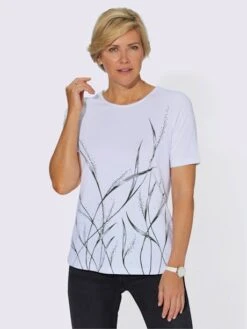 T-shirt à Encolure Ronde Petites Pierres Brillantes Fantaisie 5 T-shirt à Encolure Ronde Petites Pierres Brillantes Fantaisie -Womens Clothing Soldes Boutique 118.00BA255245 B03.001