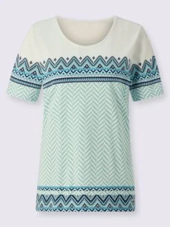 T-shirt à Manches Courtes 50% Coton Et 50% Modal -Womens Clothing Soldes Boutique 119.00BJ255347 B10.001