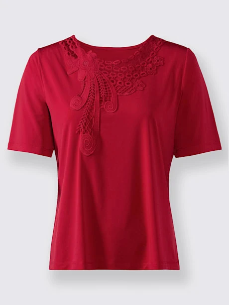 T-shirt Empiècement En Dentelle 4 T-shirt Empiècement En Dentelle – Image 4