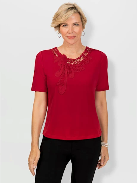 T-shirt Empiècement En Dentelle 2 T-shirt Empiècement En Dentelle – Image 2