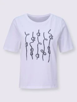 T-shirt à Encolure Ronde Motif Imprimé 7 T-shirt à Encolure Ronde Motif Imprimé -Womens Clothing Soldes Boutique 139.00BJ155345 B13.001