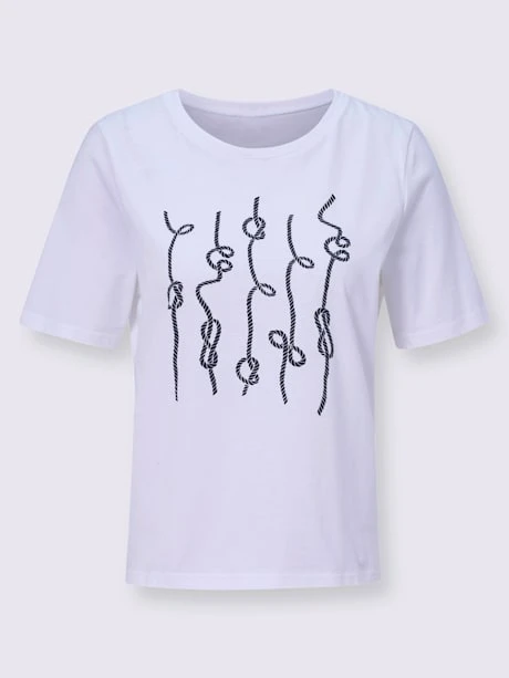 T-shirt à Encolure Ronde Motif Imprimé 4 T-shirt à Encolure Ronde Motif Imprimé – Image 4