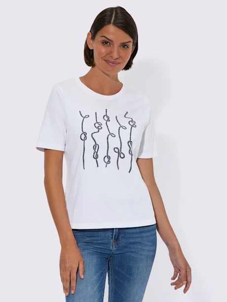 T-shirt à Encolure Ronde Motif Imprimé 2 T-shirt à Encolure Ronde Motif Imprimé – Image 2